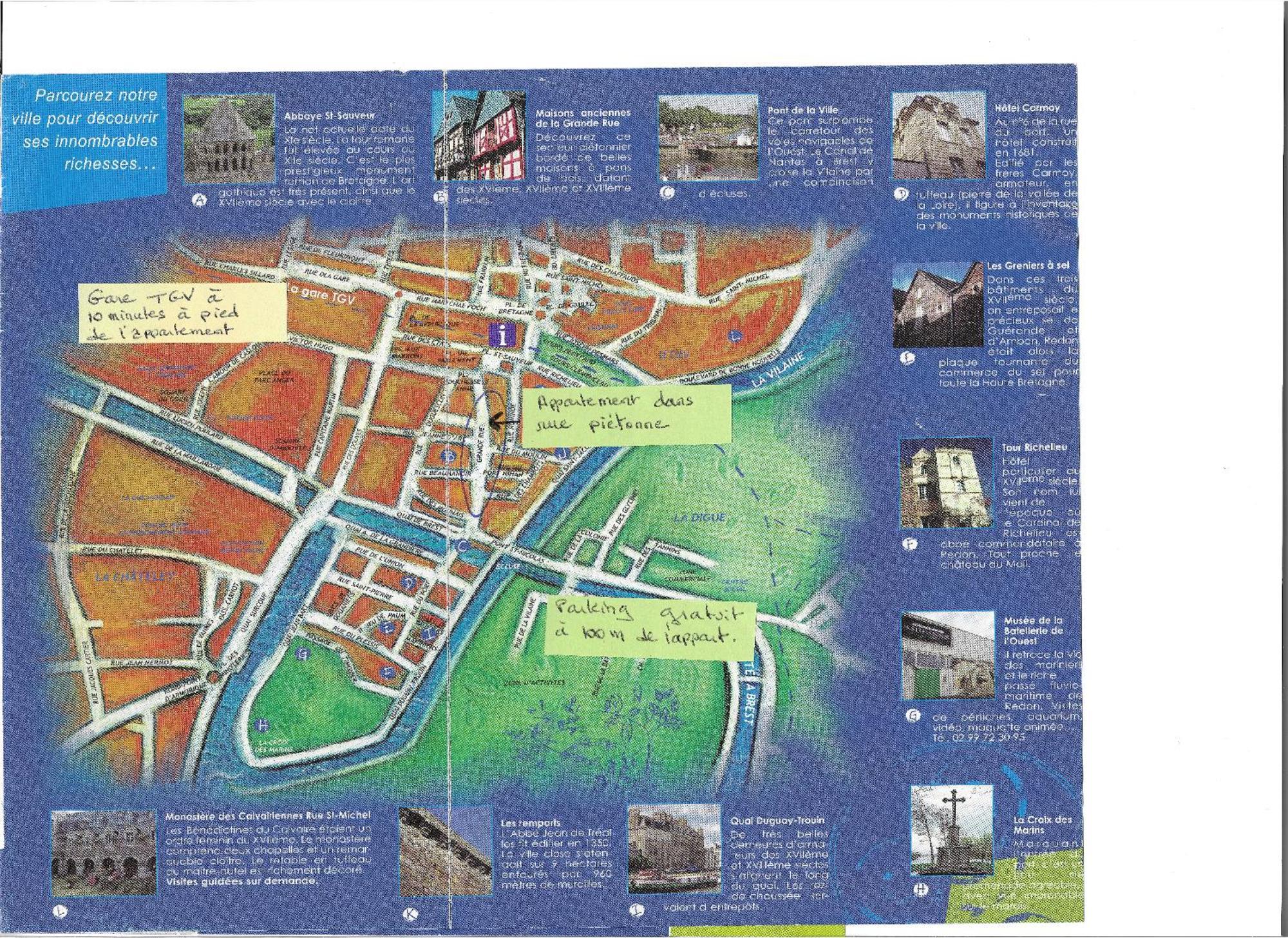 Spacieux T3 Lumineux Dans Quartier Historique Avec Wifi Redon Exteriér fotografie
